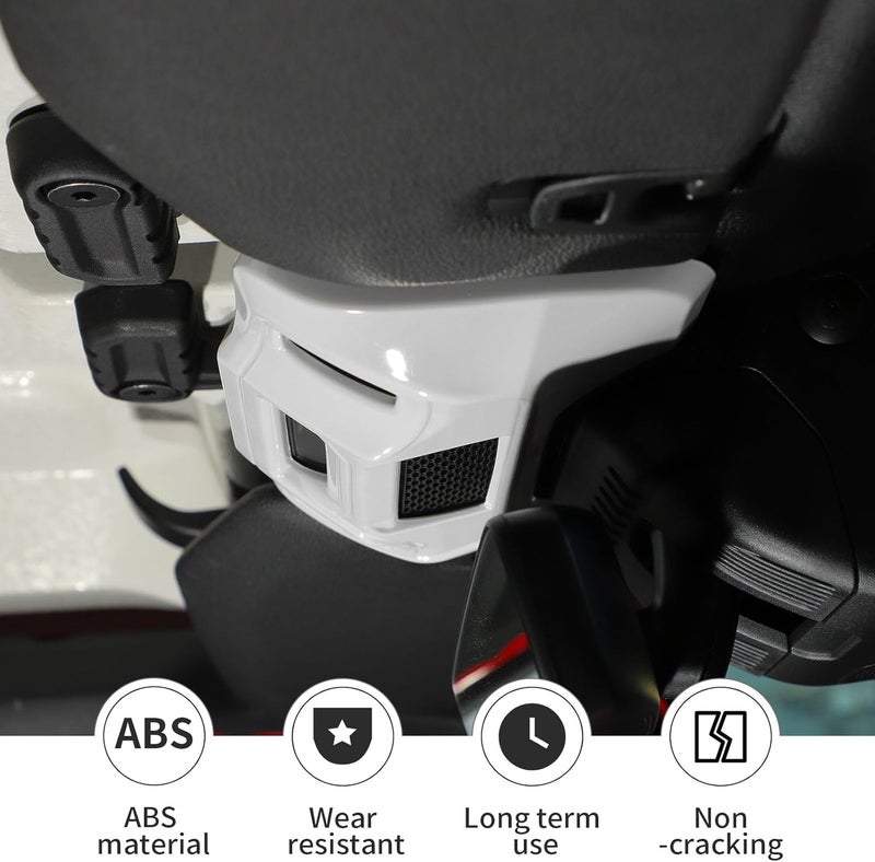 Linskip One-Touch Roof Panel Trim Compatible with 2024 2025 Jeep Wrangler JL 4XE & Gladiator JT, Overhead Feature Decor Cover for Jeep Wrangler Interior Accessories(White) - Image 2